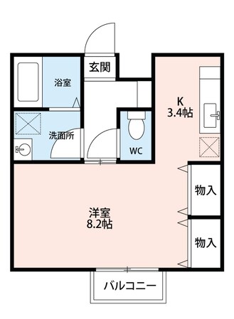 パストラル高棚の物件間取画像